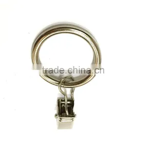 ID30mm & OD37mm Rod Ring With Clip Hanging / A Ring With A Clip / Iron Curtain Ring With Clip thumbnail-5