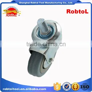 50mm Castor Wheel Caster Fixed Swivel Brake Rubber Nylon Pu TPR PP thumbnail-4