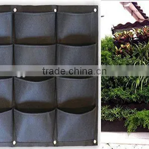 Hanging Plant Bags Felt Wall Planter Garden Felt Grow Bag thumbnail-1