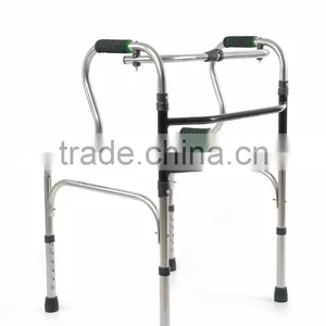 Folding Stainless Steel Adjustable Walking Aids For Elderly thumbnail-1