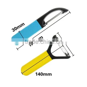 Amazon Selling Custom Color OEM Quality Potato Peeler With Silicone Handle thumbnail-4