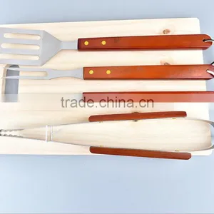 3pcs Stainless Steel Metal BBQ Grill Spatula Set thumbnail-1