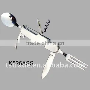 2014 Picnic Multi Stainless Steel Barbecue Tool Set Outdoor Tableware/Multi Knife/Pocket Knife(K526ASS) thumbnail-1