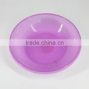 Colour Transparent Plastic Salad Plate thumbnail-2