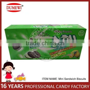 160g Mini Lemon Black Sandwich Biscuits thumbnail-1