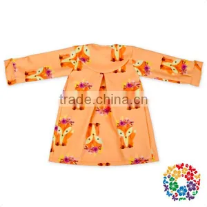 2017 New Pink Color Unicorn Prints Little Girls Coats Jackets High Collar Warm Cotton Kids Winter Jackets Whloesale Baby Jacket thumbnail-6