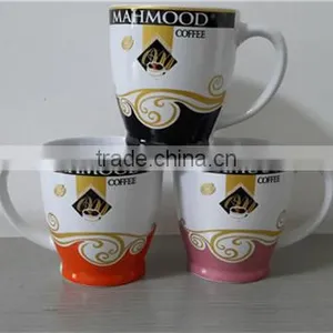 White Colour Customized Logo Ceramic Coffee Mugs thumbnail-5