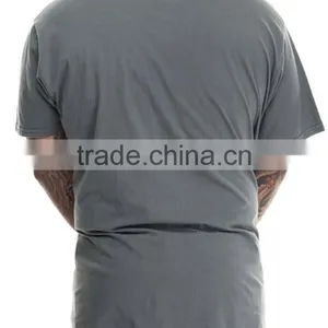 European Style 100% Cotton Mens Gray Oversized T Shirt OEM thumbnail-3