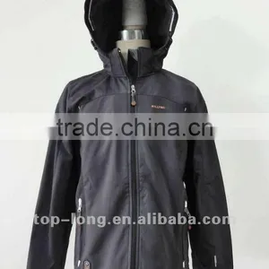 Men Softshell Jacket With Hood Windproof Waterproof thumbnail-1