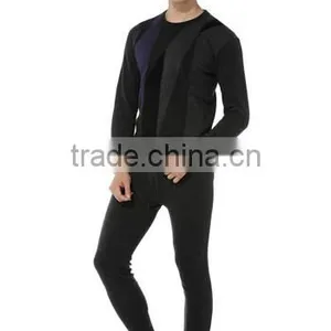 Top Brand 100% Cotton High Quality Men And Women Thermal Underwear Wool Warm Inside Jacquard Long John thumbnail-2