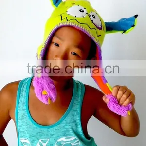Wholesale Handmade Baby Acrylic Knit Custom Beanie thumbnail-1