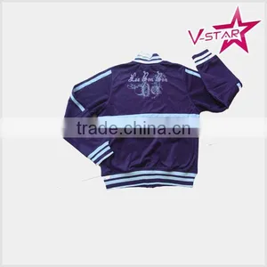 Ladies 100%polyester Tricot Ziped Jacket thumbnail-2