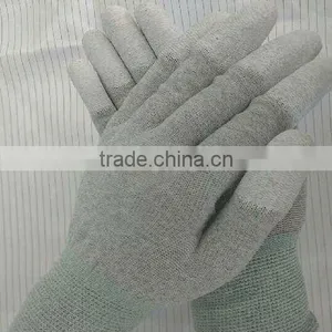 13 Gauge Carbon Yarn Esd Finger Coated Gloves thumbnail-1