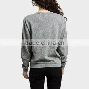 Custom Hoodies 2015 Long Sleeve Round Neck Printed Hoodies Without Hoody thumbnail-2