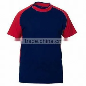 100% Combed Cotton Single Jersey T-shirt With Contrast Color on Neck and Sleeves thumbnail-1