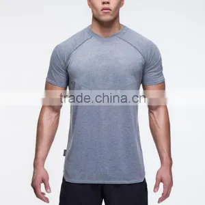 MEN REGULAR FIT WORKOUT T-SHIRT GRAY FOR GYM thumbnail-1