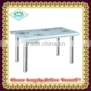 New Modern Design High Quality Hot Bent Tempered Glass Dining Table thumbnail-1