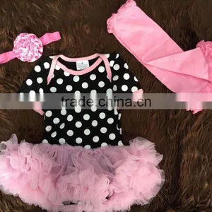 2015 New Black Dots Baby Romper Tutu Romper Dress Yiwu Yawoo Garments Factory thumbnail-1
