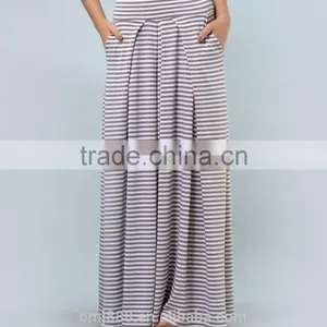China Factory Lady Long Plain Maxi Skirt Plus thumbnail-1