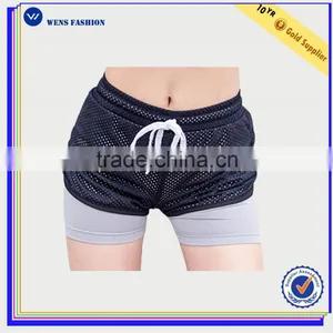 Factory Wholesale Custom Sportswear Gym Shorts Hotpants Girls Yoga Pants thumbnail-1