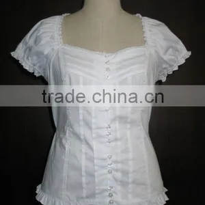 Frill S/S Cotton Shirt thumbnail-1