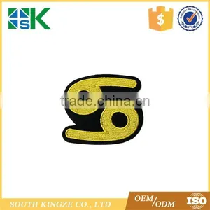 12 Constellation Badge Embroidery Patch Gold Badge Patch Retro Constellation Patch thumbnail-5