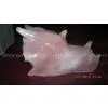 Natural Rose Quartz Crystal Dragon Head Skull thumbnail-3