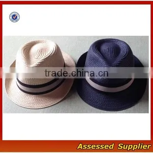 SH052 Paper Straw Fedora Hat for Baby Baby Hat Pattern thumbnail-2