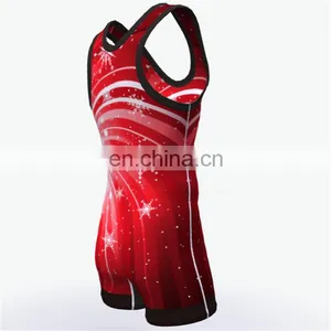 Hot Sale Custom Singlet Wholesale Wrestling Singlet thumbnail-3