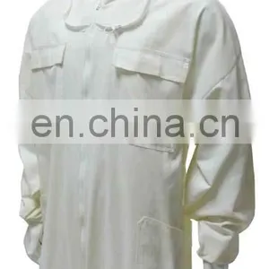 Wholesale Pure White 100% Cotton Professional Safety Coverall Workwear/Working Uniform thumbnail-3