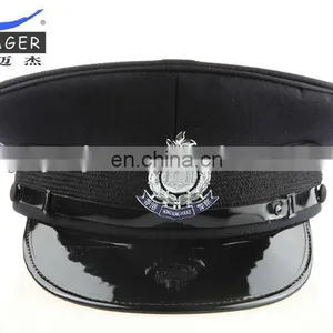 Uniform Military Captain Cap With Metal Badge thumbnail-1
