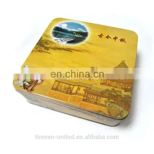 Customized Square Mooncake Tin Box thumbnail-1