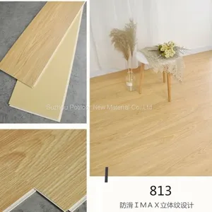 SPC Floor Vinyl Flooring Sheet Tiles Slotted Click Lock 9″*48″size thumbnail-1