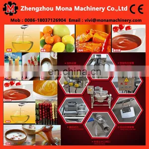 Jacketed Cooking Kettle With Agitator/Gas Heating Sugar Cooker With Good Quality thumbnail-4