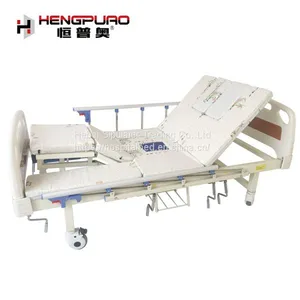 Hospital Furniture Suppliers Disabled Manual Medical Bed With Mattress thumbnail-5