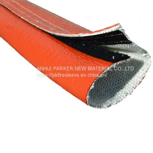 Silicone Fiberglass Firesleeve With Velcro Hook Loop Closure thumbnail-2