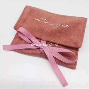 Fashion Color Velvet Jewelry Gift Drawstring Bag/Jewelry Pouch Packaging With Logo thumbnail-1