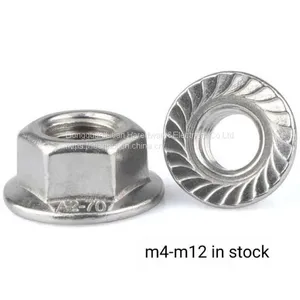Hot Sale Carbon Steel DIN6923 m7 m8 Flange Nut for Machine thumbnail-1