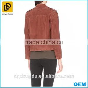 Biker Jackets Suede Motorcycle Jackets for Women Wholesale thumbnail-3