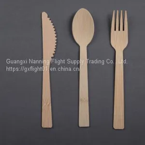 Eco-friendly Biodegradable Disposable Bamboo Utensils thumbnail-1