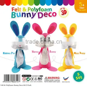 Felt & Polyfoam Bunny Deco Kit 5 Pack thumbnail-1