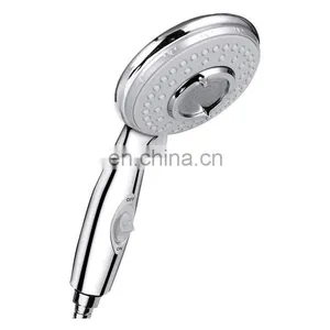 Handheld Shower Head High Pressure ON/Off Switch in Chrome Plated Water Saving 5 Spray Shower Head thumbnail-1