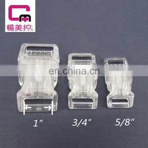 PC Buckle Transparent Design Simple and Practical Buckle With Insert Design ,add Logo thumbnail-4