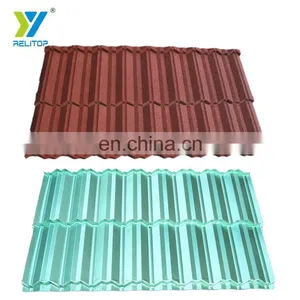 Brick Red Colour Nosen Type Stone Coated Steel Roof Tile 0.3mm 0.35mm 0.4mm 0.5mm Metal Roofing Sheet thumbnail-3