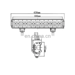 LED4-108w 24v 108W Ip65 DM X Outdoor RGB Led Light Bars c Ree Soptlight Combo Lamp Sanfu Light Bar LANTSUN thumbnail-3