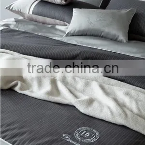 Luxury Satin Bedding Set Commercial Cotton Sheet Sets Grey and Silver King Size Comforter Sets thumbnail-3