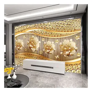 Interior 3D Designs Wall Murals Home Mural Wallpaper Decor Background Wall Drop Ship thumbnail-5