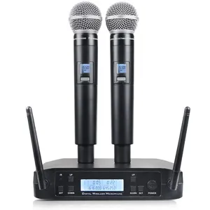GLXD4 SM58 Cheap Price Uhf Dual Channel Handheld Long Range Wireless Microphone For Shure thumbnail-1