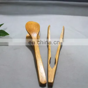 Wholesale High Quality Durable Food Tong Clamp Kitchen Cooking Bamboo Tongs thumbnail-4