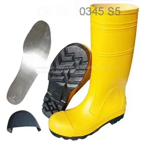 Outdoor Working Rain Boots,Safety Work Boots,Waterproof Rain Boot,Yellow Outdoor Work Boots,Cheap Safety Boots China thumbnail-3
